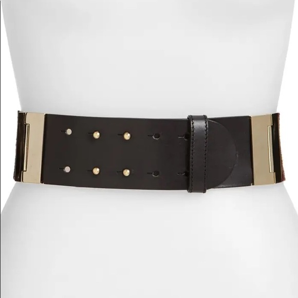 Lafayette 148 hinged calf hair belt main image 4